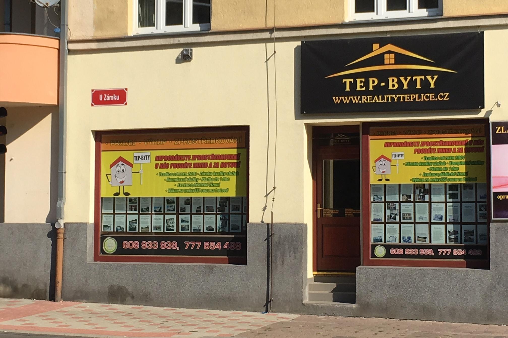 Kancelář TEP-BYTY u Zámku v Teplicích